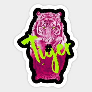 #Tiger-T-Shirt Sticker